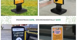 Wind Damper POS Pavement Sign